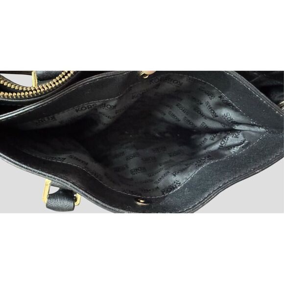Michael Kors Kellen Black Medium Saffiano Tote Crossbody - Picture 11 of 11